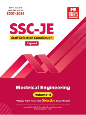 Made Easy SSC JE 2025 Electrical Engineering Volume 02